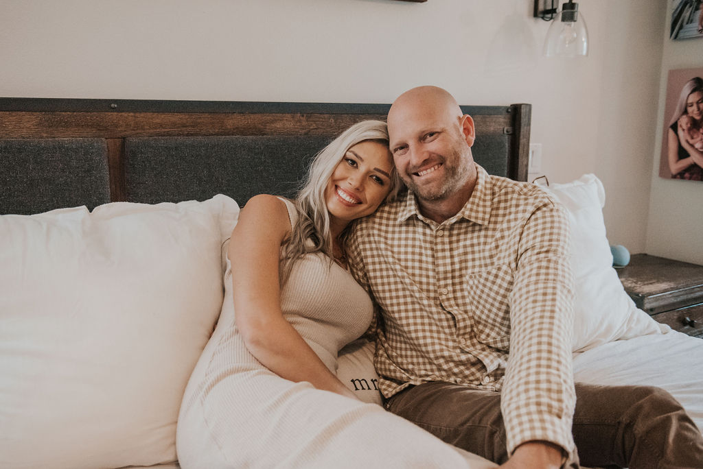 Kimberli and Justin in an at-home lifestyle image