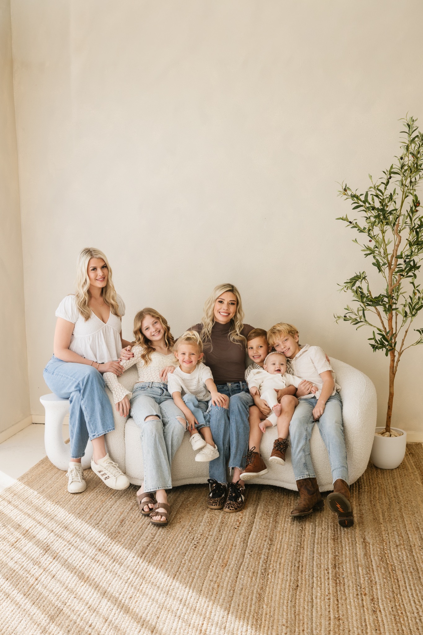 Kimberli with children in a family portfolio portrait