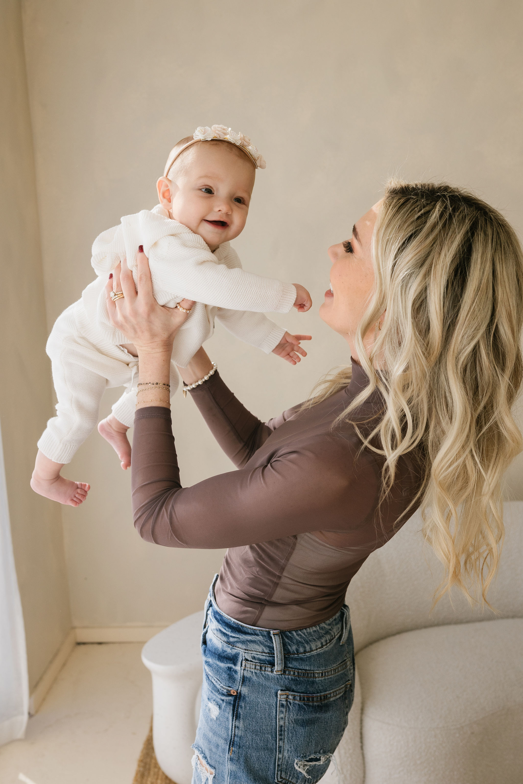 Kimberli and Pippa in a parent-child portrait