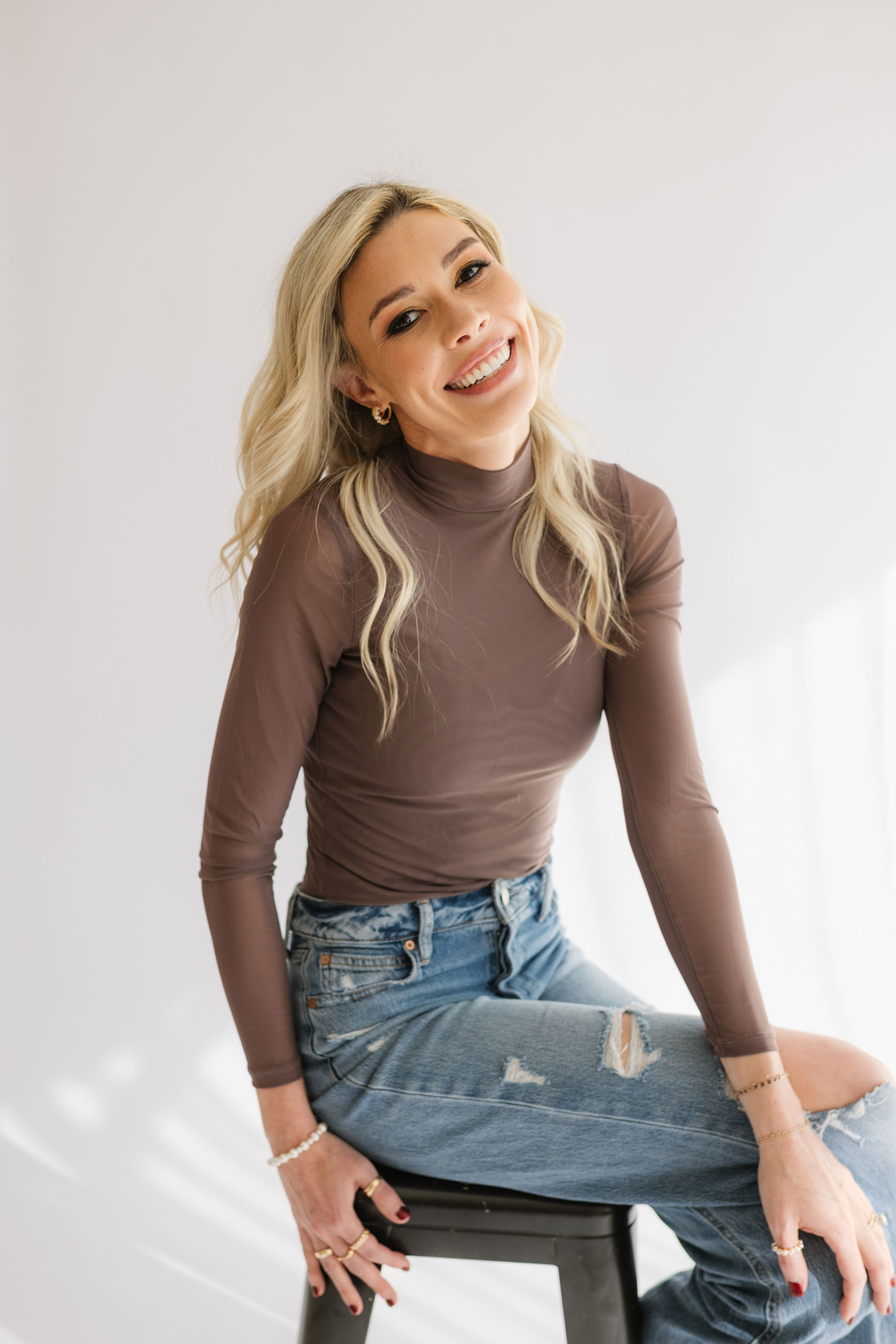 Kimberli in a polished creator and lifestyle portrait