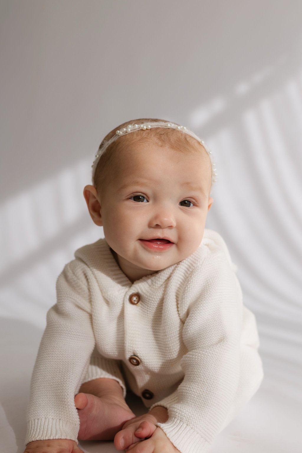 Close portrait of Pippa for baby and toddler casting